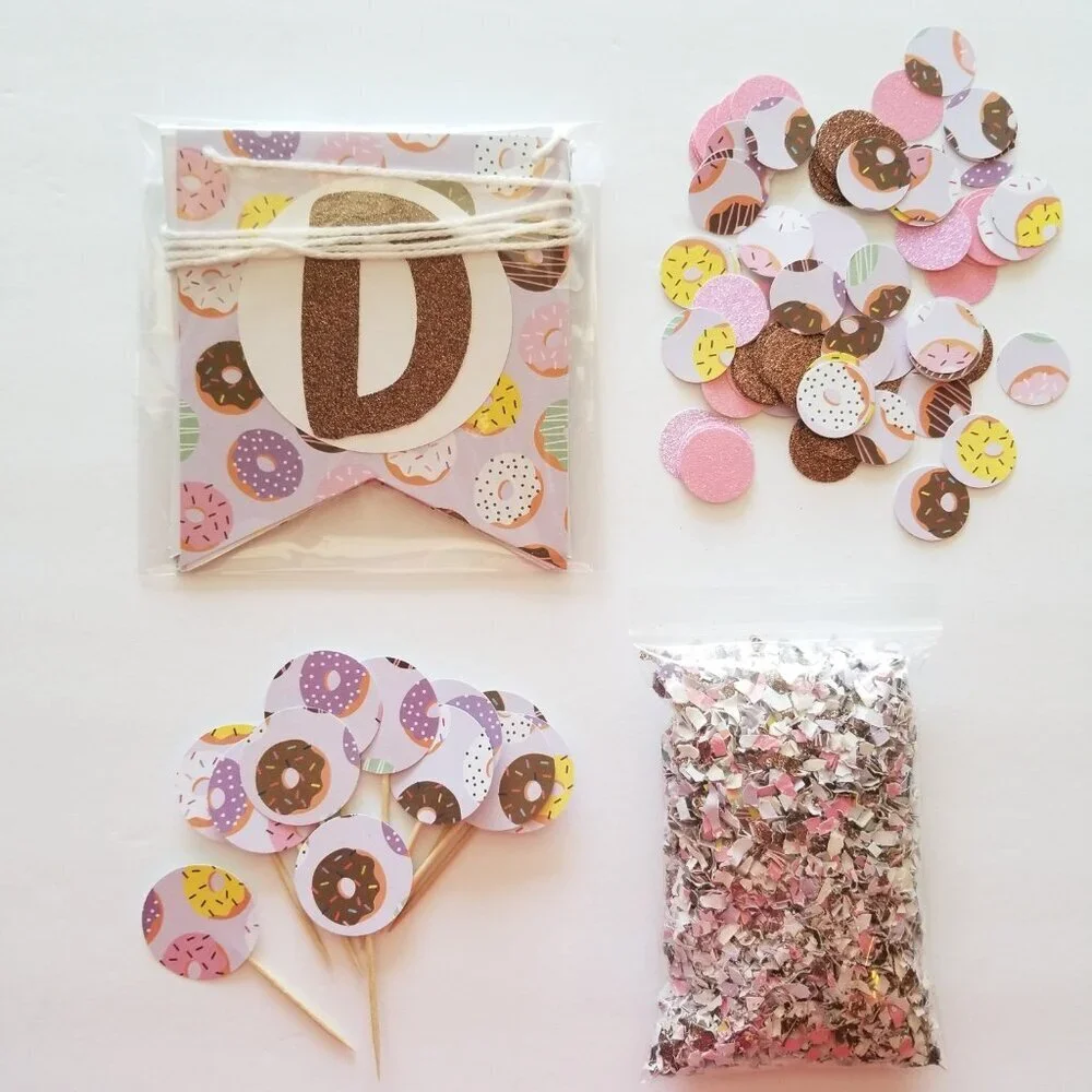 Donut Grow Up Banner Set | Donut Birthday Party | Two Sweet Birthday